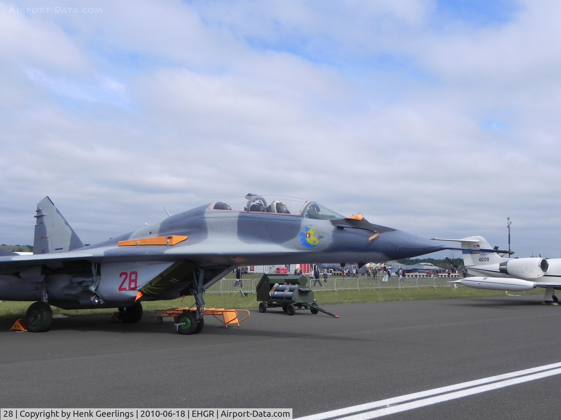 28, Mikoyan-Gurevich MiG-29UB C/N N50903014528, Dutch AF Open Day,  Gilze Rijen AFB  Polish AF