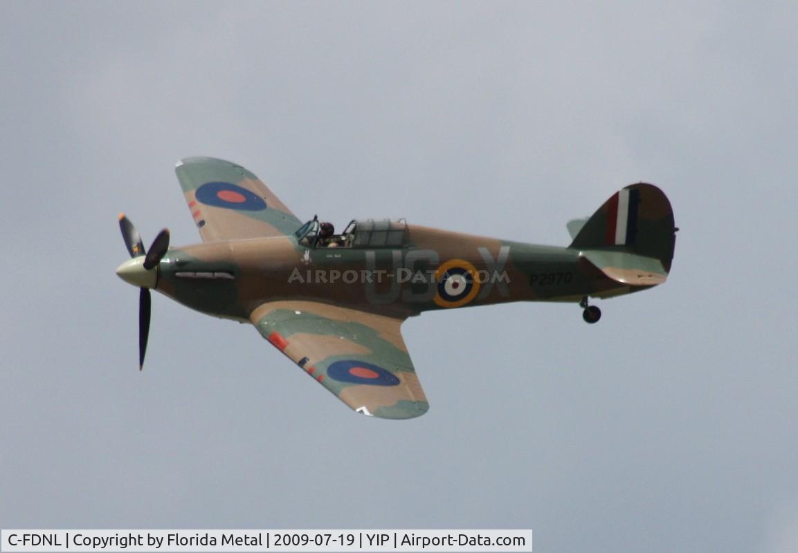 C-FDNL, 1942 Hawker (CCF) Hurricane Mk12 C/N 60372, Hurricane