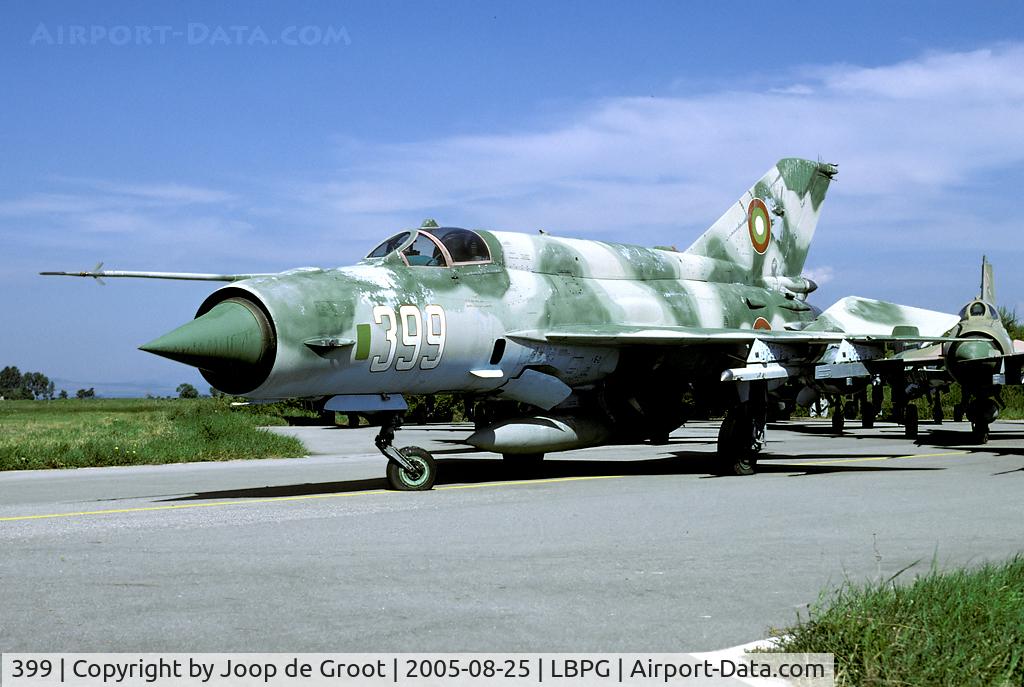 399, Mikoyan-Gurevich MiG-21 C/N Not found 399, One of the great many MiG-21s at Graf Ignatievo that will never fly again.