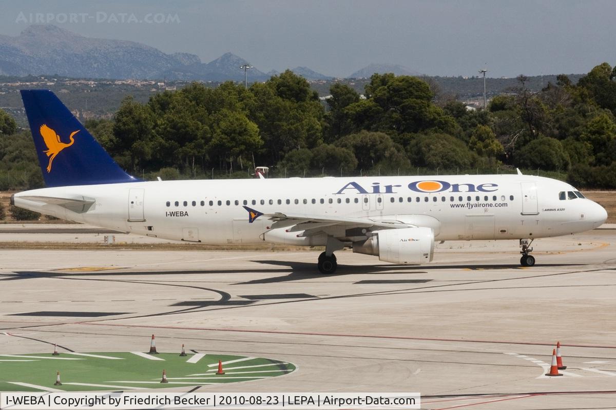 I-WEBA, 2007 Airbus A320-214 C/N 3138, taxying out to the active