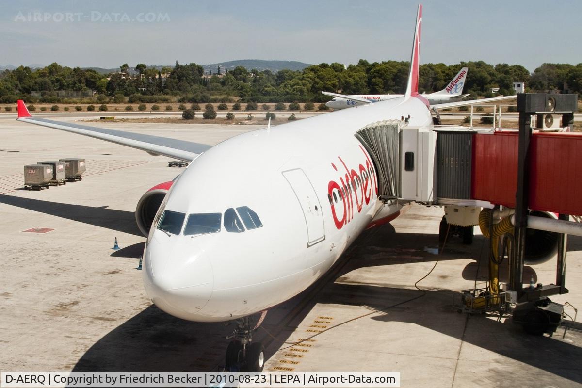 D-AERQ, 1996 Airbus A330-322 C/N 127, at the gate