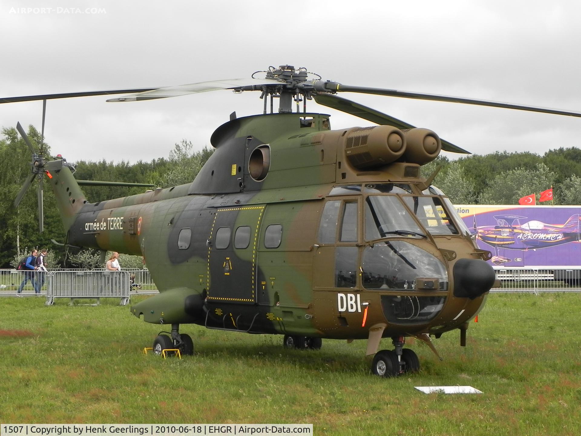 1507, Aérospatiale SA-330B Puma C/N 1507, Dutch AF Open Day , Gilze Rijen AFB , June 2010  French Army , Code DBI