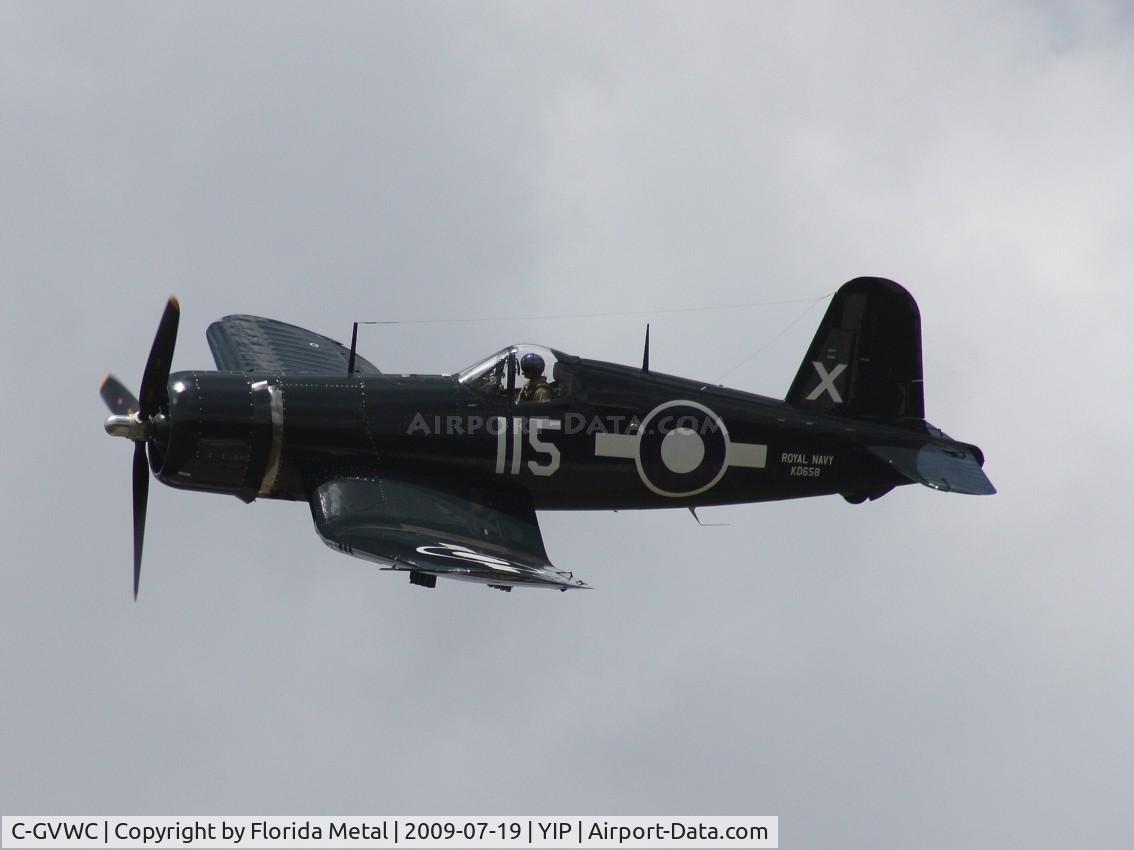 C-GVWC, 1945 Goodyear FG-1D Corsair C/N 3367, Royal Navy FG-1D Corsair