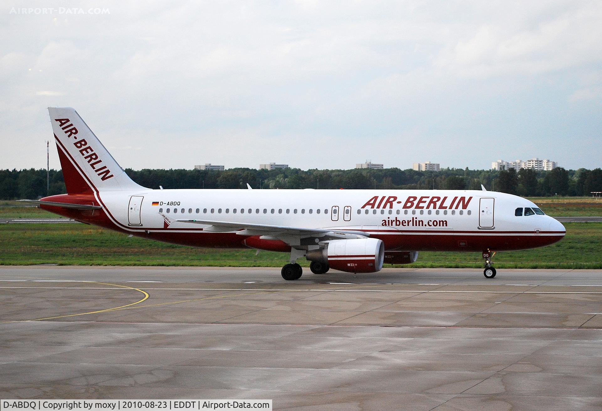 D-ABDQ, 2007 Airbus A320-214 C/N 3121, Airbus A320-214 at Berlin-Tegel
