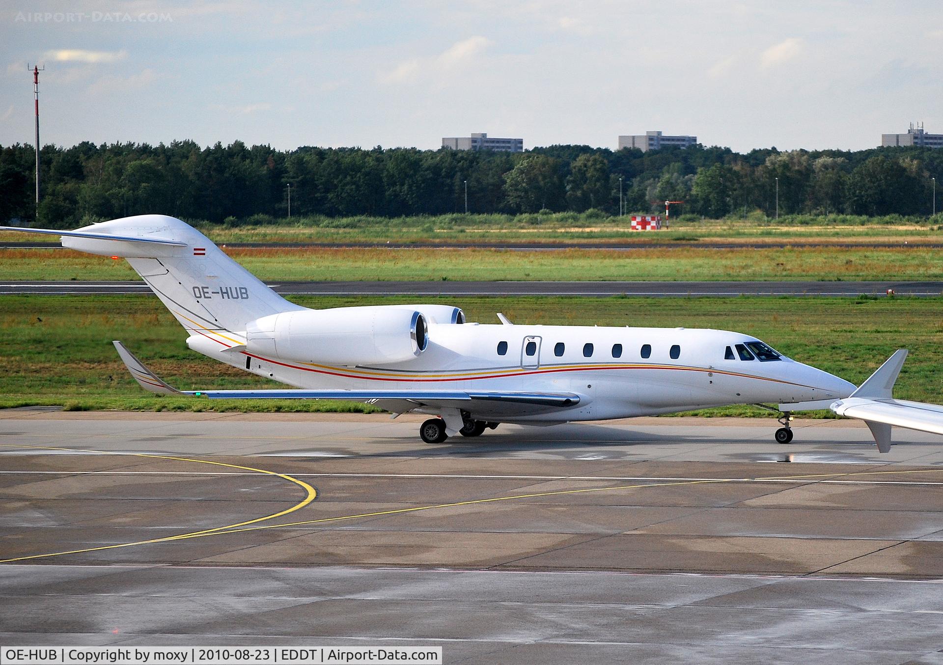 OE-HUB, 2007 Cessna 750 Citation X Citation X C/N 750-0273, Cessna 750 Citation X departing  Berlin-Tegel