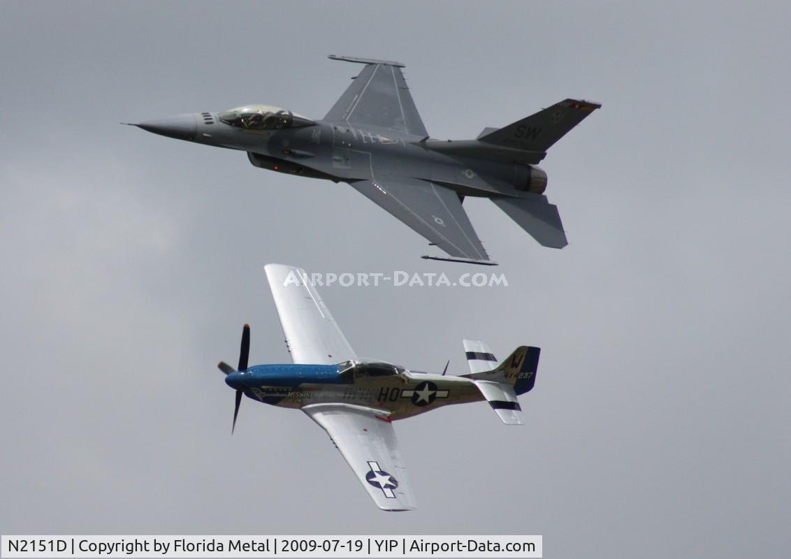 N2151D, 1944 North American F-51D Mustang C/N 122-40196, Heritage Flight