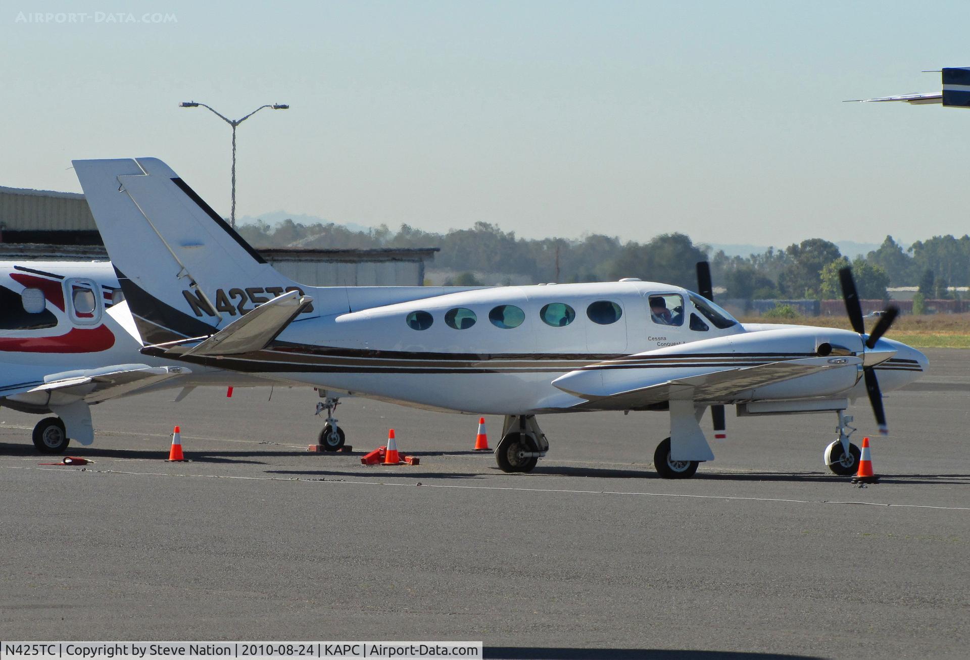 N425TC, 1981 Cessna 425 Corsair C/N 425-0014, 1981 Cessna 425 running-up for flight to KAPA