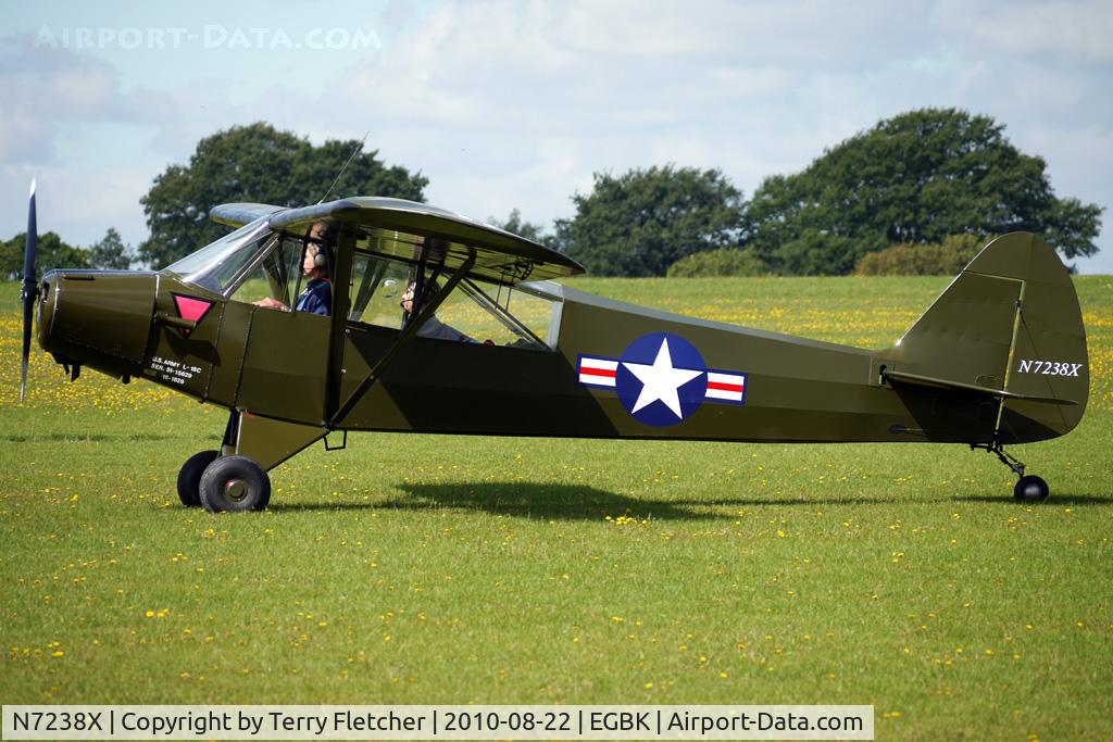 N7238X, 1951 Piper L-18C Super Cub (PA-18-95) C/N 18-1629, 1953 Piper L-18C, c/n: 18-1629 - visitor to the 2010 Sywell Airshow