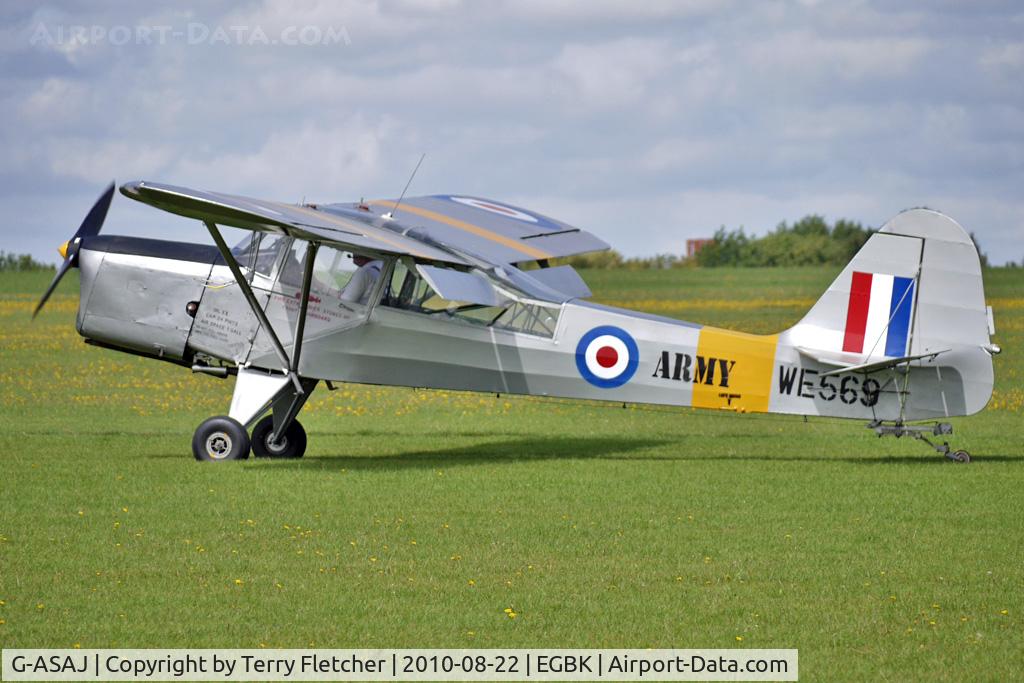 G-ASAJ, 1962 Beagle A-61 Terrier 2 C/N B.605, 1962 Beagle Aircraft Ltd BEAGLE A.61 SERIES 2, c/n: B.605 wears Serial WE569 - visitor to 2010 Sywell Airshow