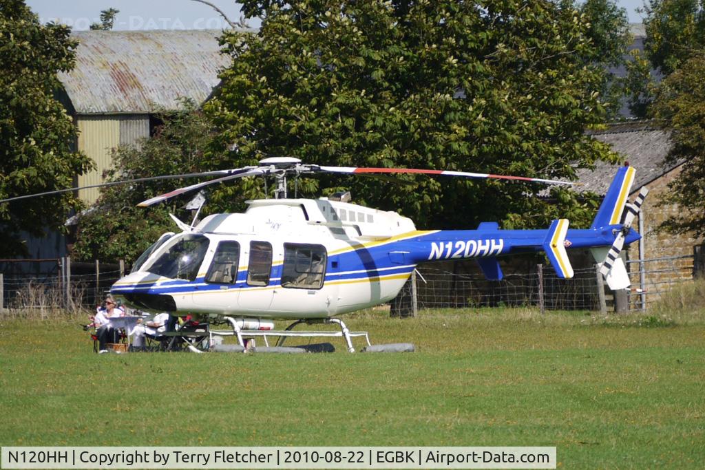 N120HH, 2005 Bell 407 C/N 53661, 2005 Bell 407, c/n: 53661 - visitor to 2010 Sywell Airshow