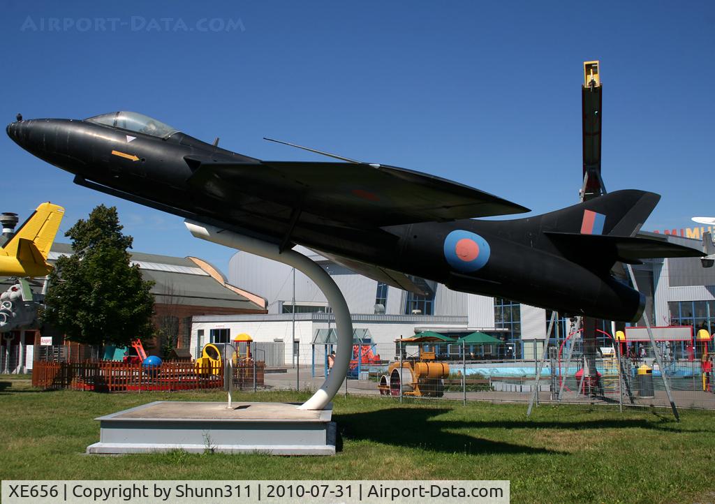 XE656, 1956 Hawker Hunter F.6 C/N 41H-680000, Preserved inside Technik Speyer Museum...