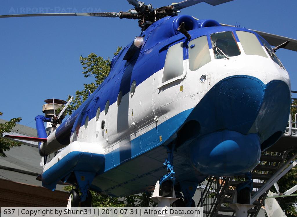 637, Mil Mi-14PL Haze A C/N B4006, Ex. East Germany Navy as '95+06' and displayed as a Soviet Navy inside Technik Speyer Museum...
