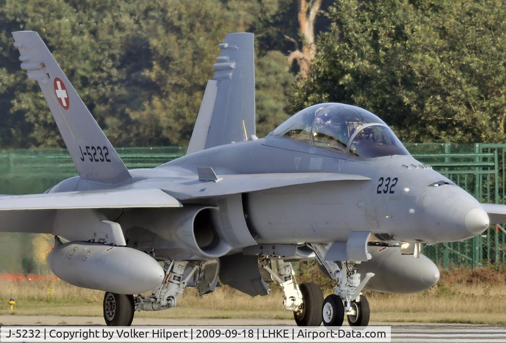 J-5232, 1996 McDonnell Douglas F/A-18D Hornet C/N 1308, at Kleine Brogel
