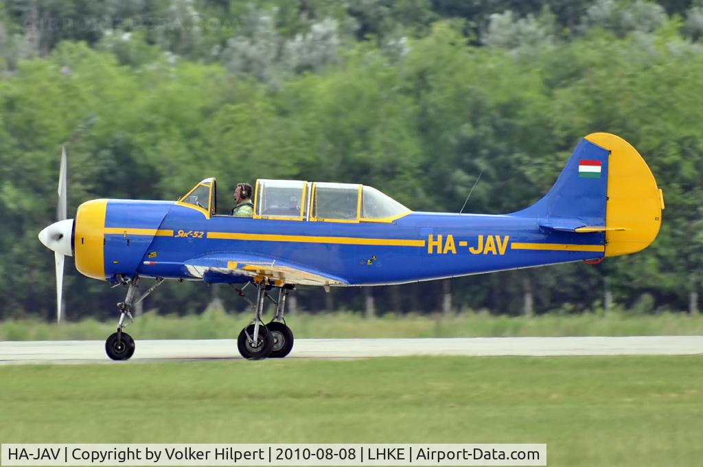 HA-JAV, 1985 Yakovlev (Aerostar) Yak-52 C/N 856008, at Kecskemet