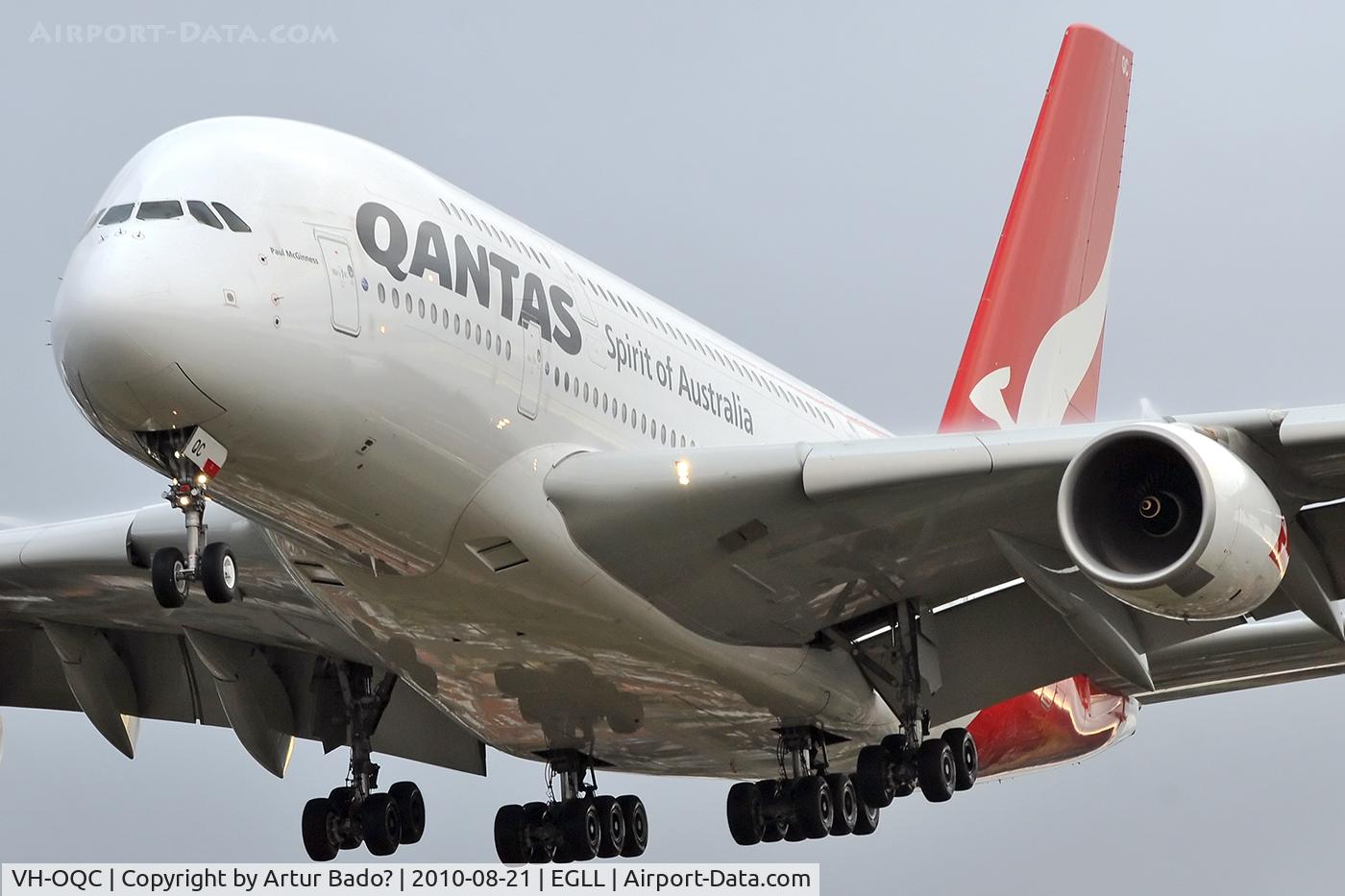 VH-OQC, 2008 Airbus A380-842 C/N 022, Qantas
