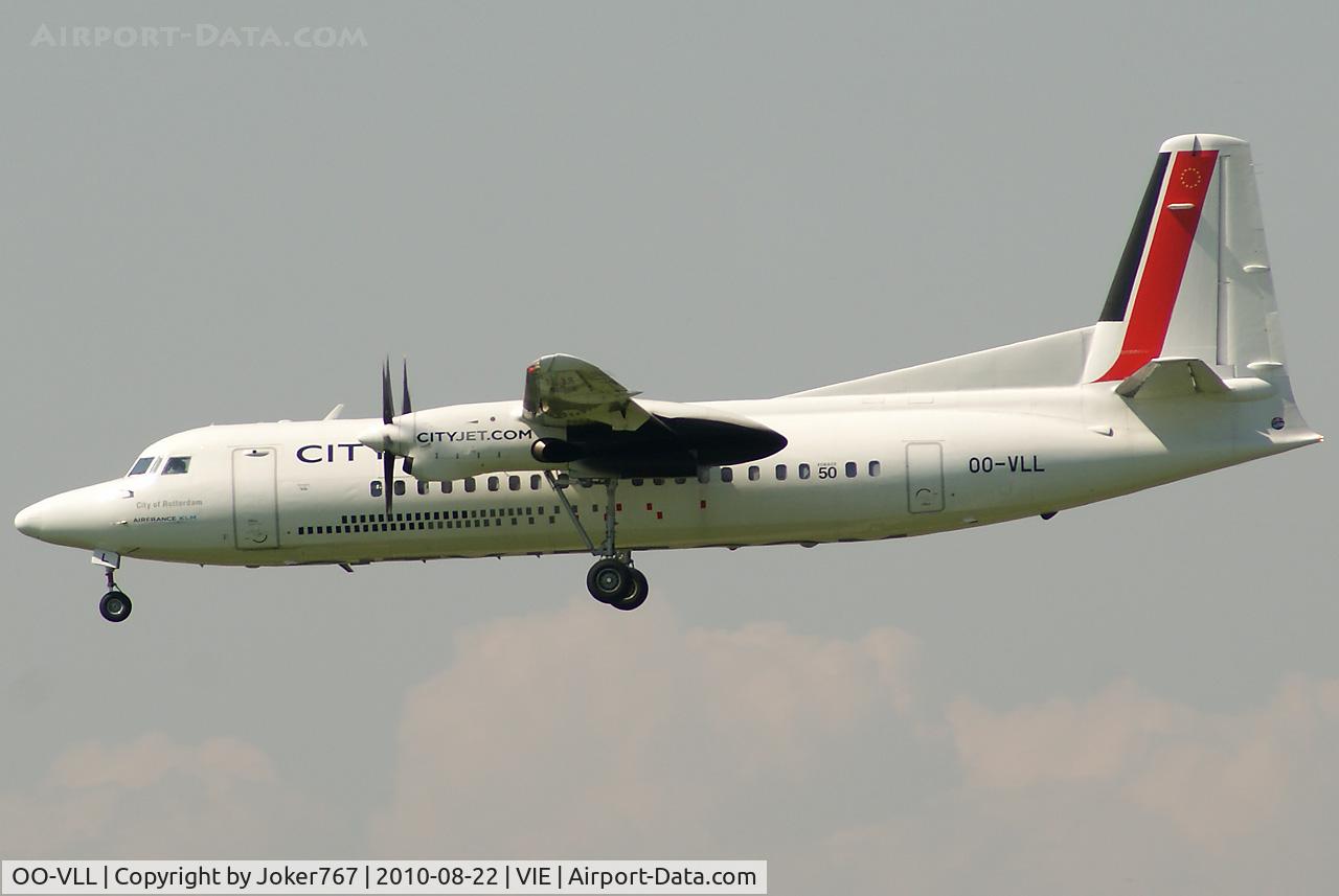 OO-VLL, 1989 Fokker 50 C/N 20144, VLM Airlines