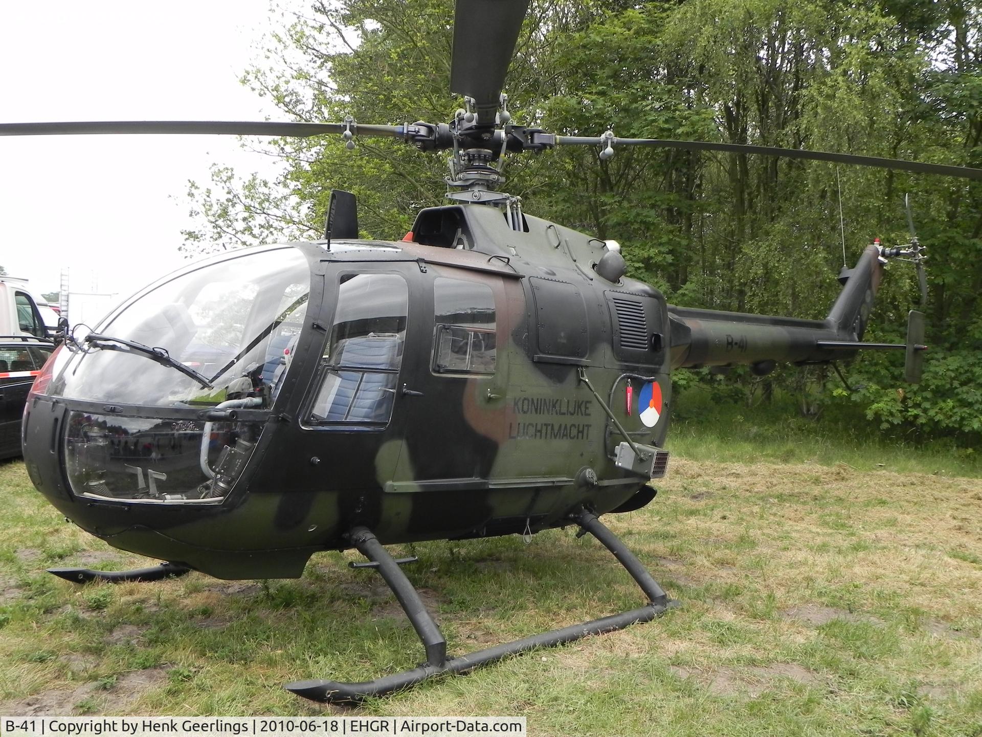 B-41, MBB Bo-105CB-4 C/N S-241, Dutch AF Open Day at Gilze Rijen AFB