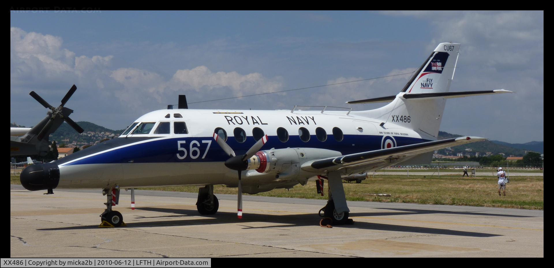 XX486, Scottish Aviation HP-137 Jetstream T.2 C/N 265, Parked.