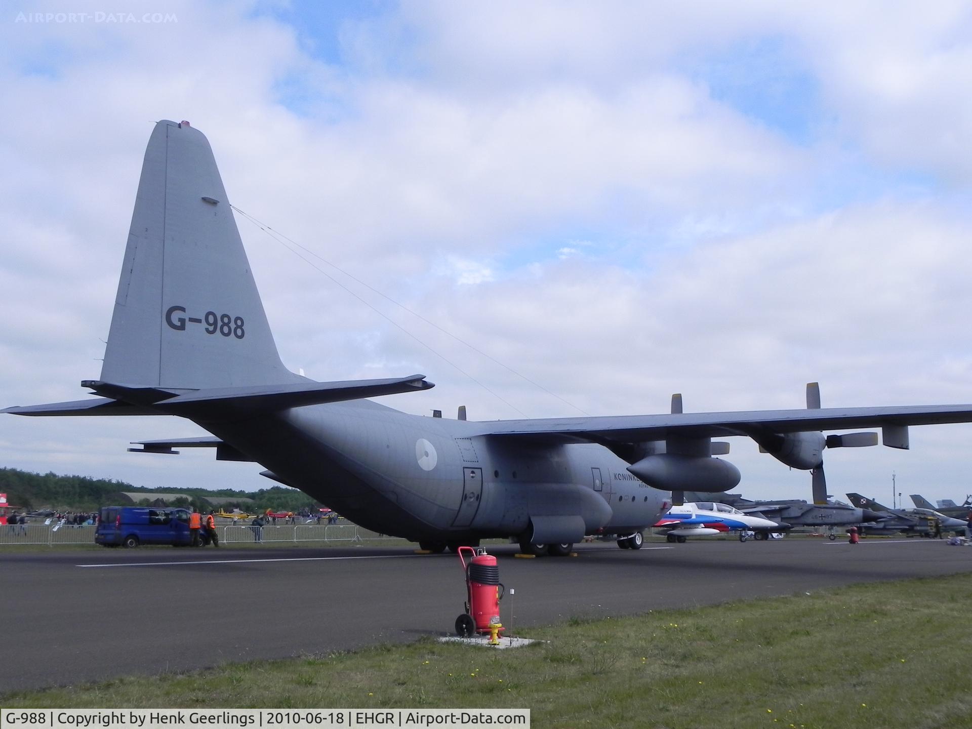 G-988, 1983 Lockheed C-130H Hercules C/N 382-4988, Dutch AF Open Day at Gilze Rijen AFB
