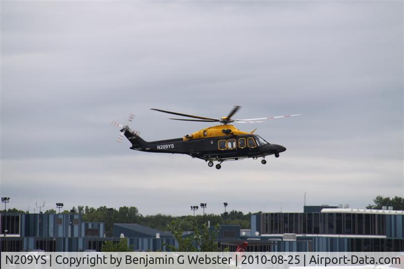 N209YS, 2010 AgustaWestland AW-139 C/N 31283, N209YS on demo tour