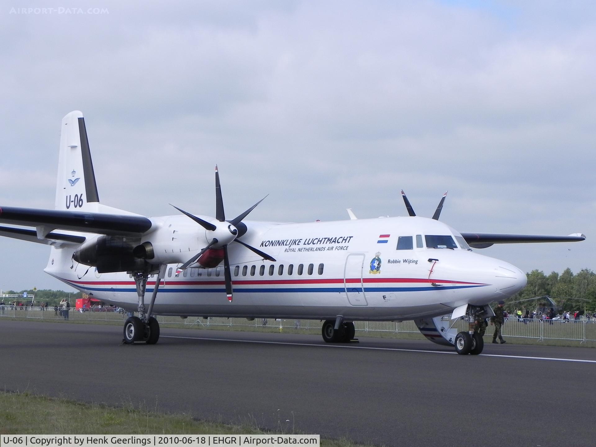 U-06, 1993 Fokker 50 C/N 20287, Dutch AF Open Day at Gilze Rijen AFB
