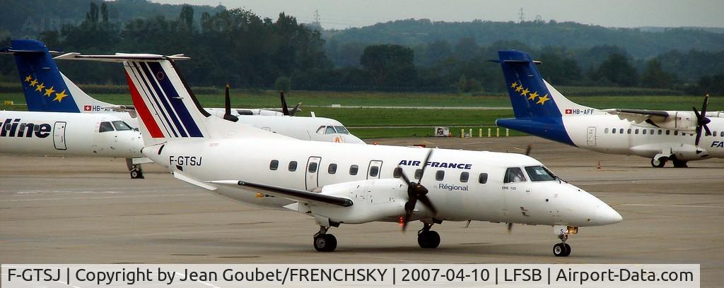 F-GTSJ, 1990 Embraer EMB-120 Brasilia C/N 120176, Brasilia de Régional en provenance de Nantes