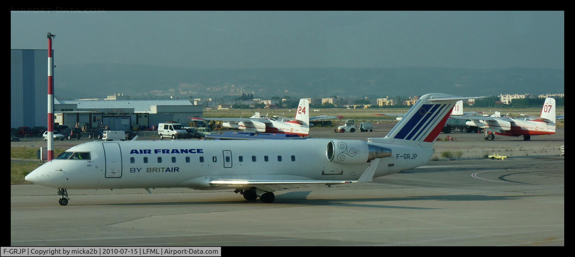 F-GRJP, 1999 Canadair CRJ-100ER (CL-600-2B19) C/N 7301, Arrival after landing.