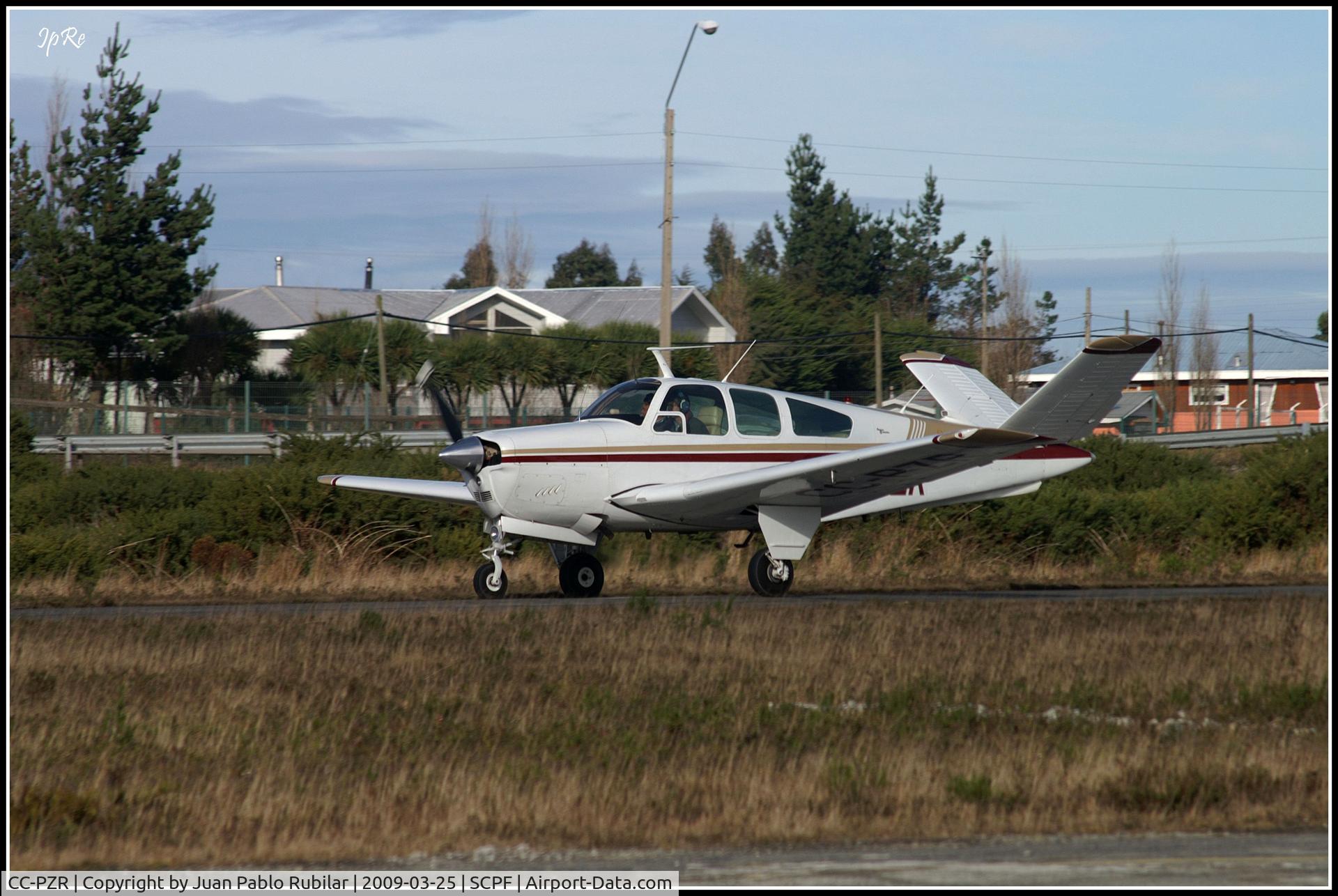 CC-PZR, Beech V35 Bonanza C/N D8095, Aeródromo La Paloma SCPF, Puerto Montt, Chile