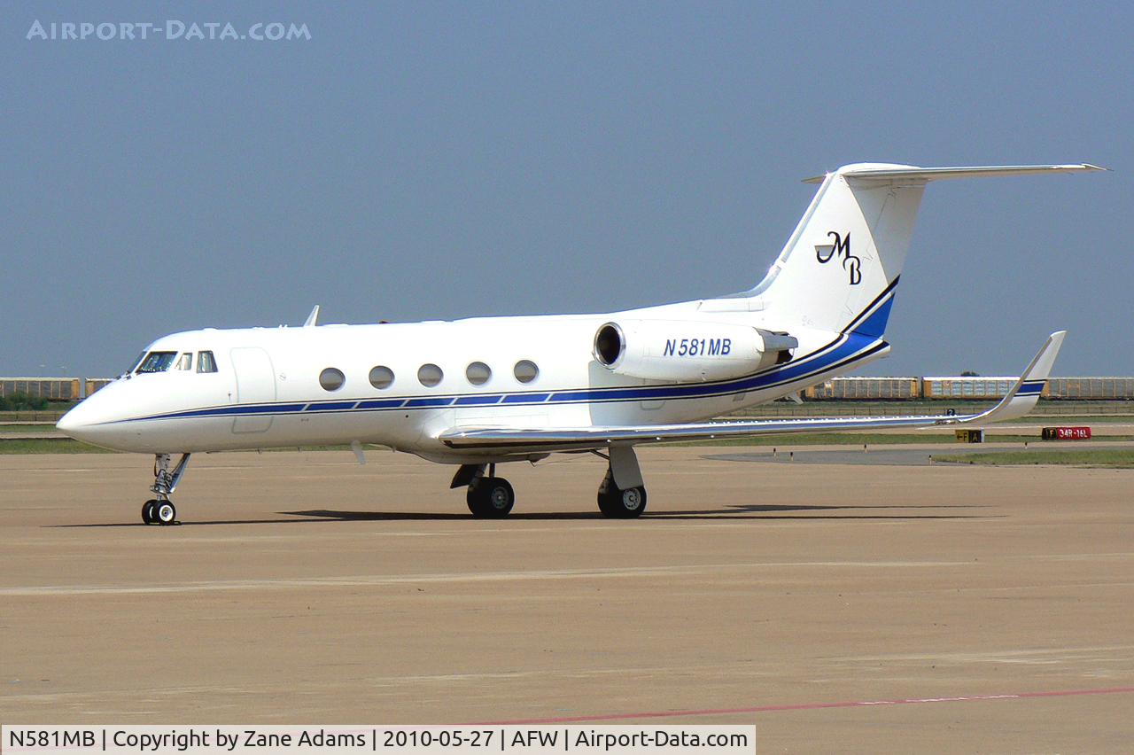 N581MB, 1972 Grumman G-1159 Gulfstream II C/N 109, At Alliance Airport, Ft Worth, TX