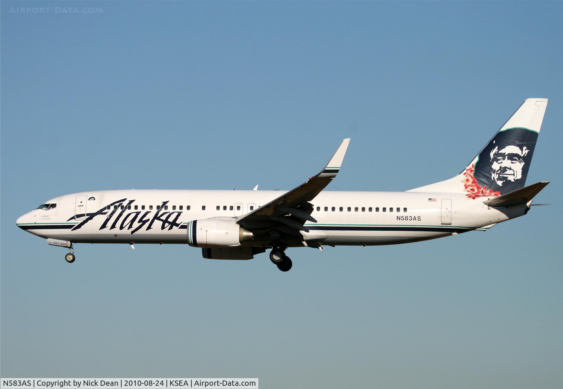 N583AS, 2007 Boeing 737-890 C/N 35681, KSEA
