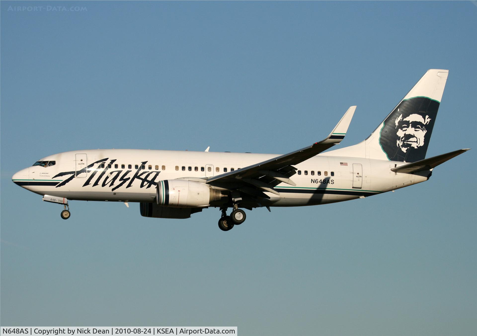 N648AS, 2003 Boeing 737-790 C/N 30662, KSEA