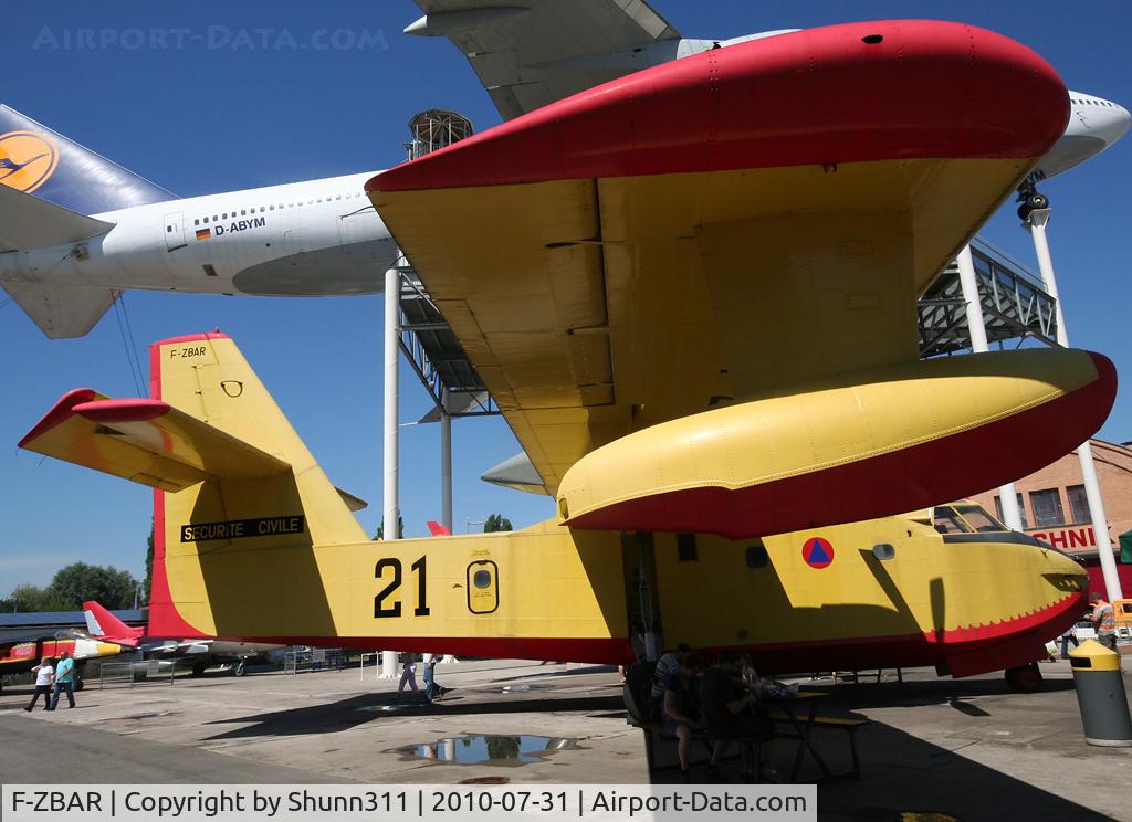 F-ZBAR, Canadair CL-215-I (CL-215-1A10) C/N 1021, CL-215 preserved inside Technik Speyer Museum...