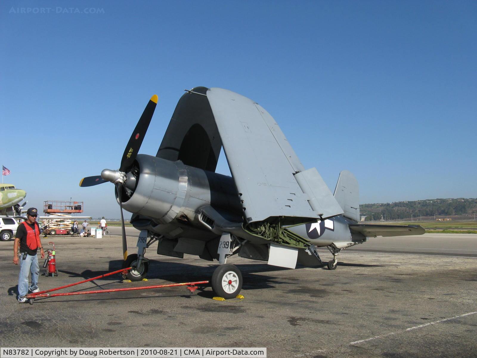 N83782, 1942 Vought F4U-1 Corsair C/N 3884 (Bu 17799), 1942 Chance-Vought Maloney F4U-1A CORSAIR, P&W R-2800 Double Wasp 2,450 Hp