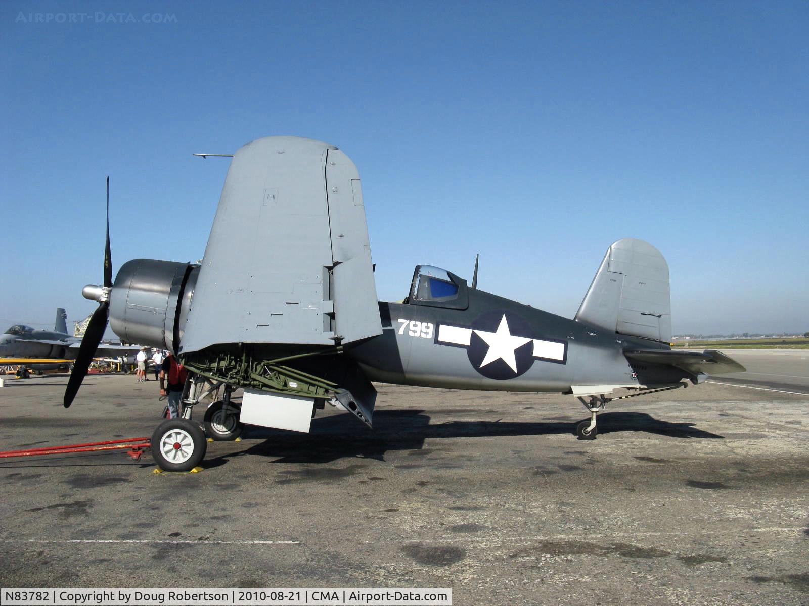 N83782, 1942 Vought F4U-1 Corsair C/N 3884 (Bu 17799), 1942 Chance-Vought Maloney F4U-1A CORSAIR, P&W R-2800 Double Wasp 2,450 Hp