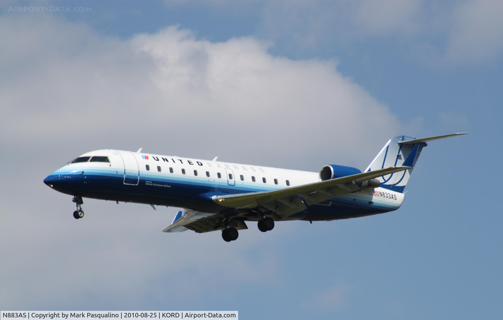 N883AS, 2001 Bombardier CRJ-200ER (CL-600-2B19) C/N 7504, CL-600-2B19