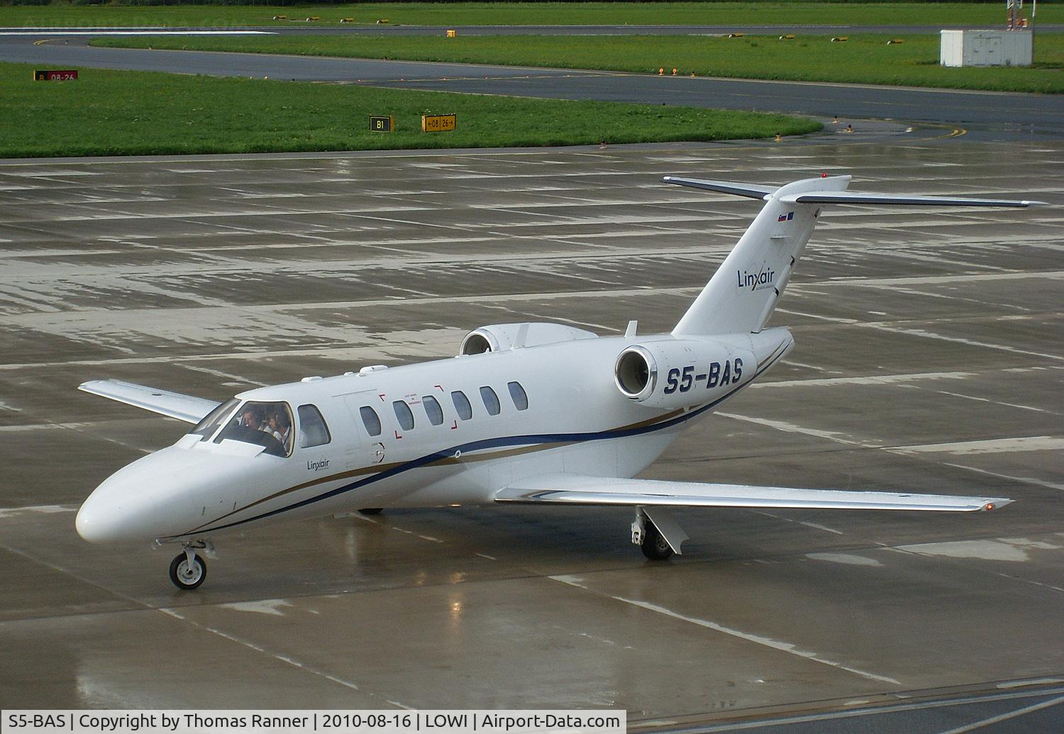 S5-BAS, 2007 Cessna 525A CitationJet CJ2+ C/N 525A-0348, Linxair Cessna 525A CitationJet