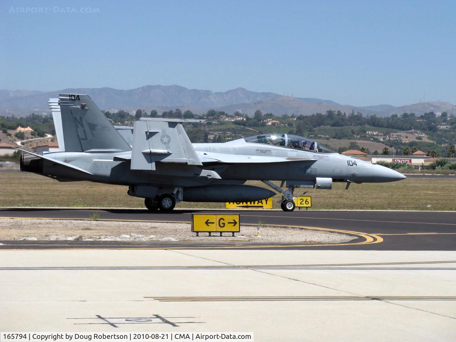 165794, Boeing F/A-18F Super Hornet C/N 1521/F020, Boeing F/A-18F SUPER HORNET, taxi back after landing