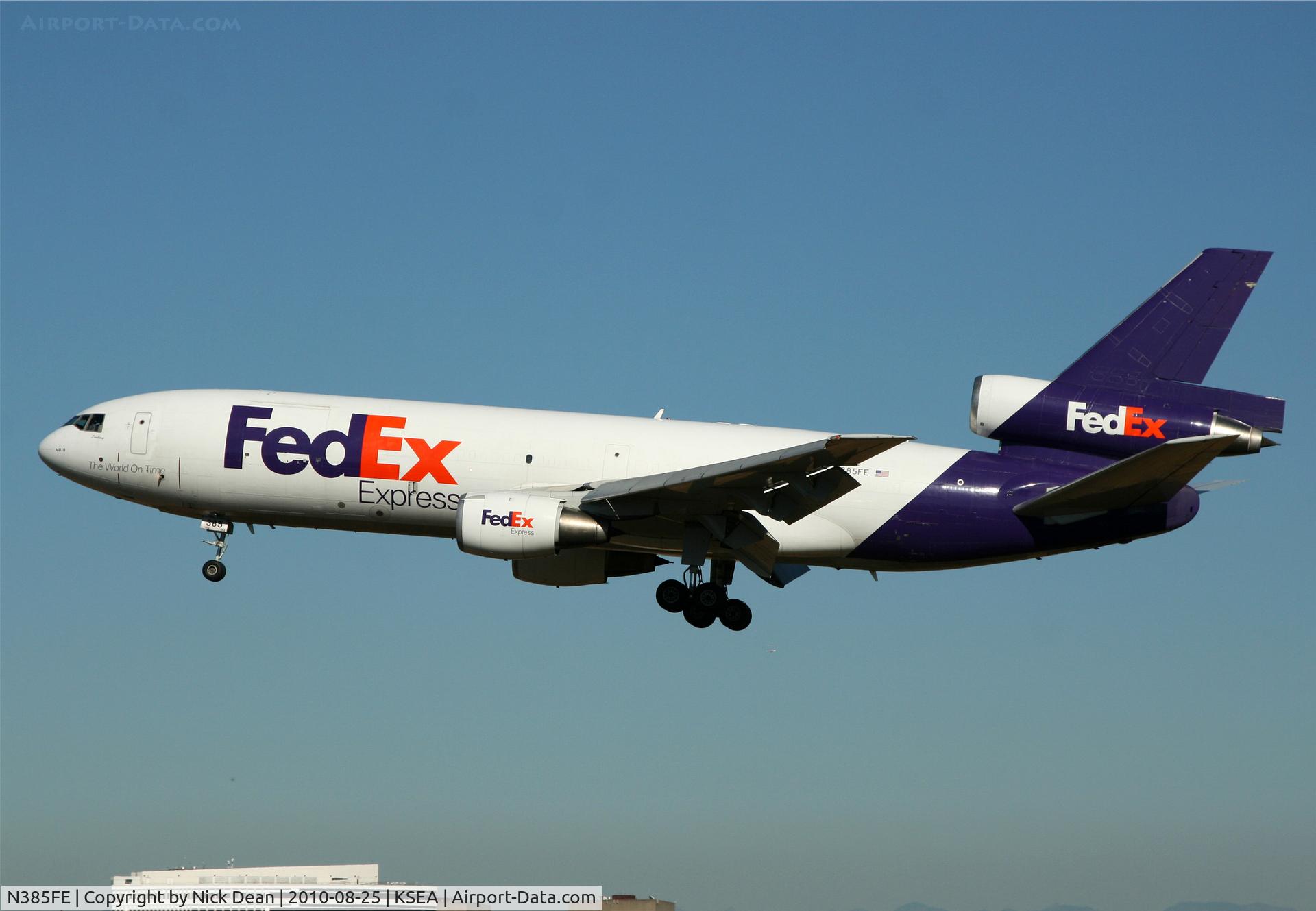 N385FE, 1973 McDonnell Douglas MD-10-10F C/N 46619, KSEA