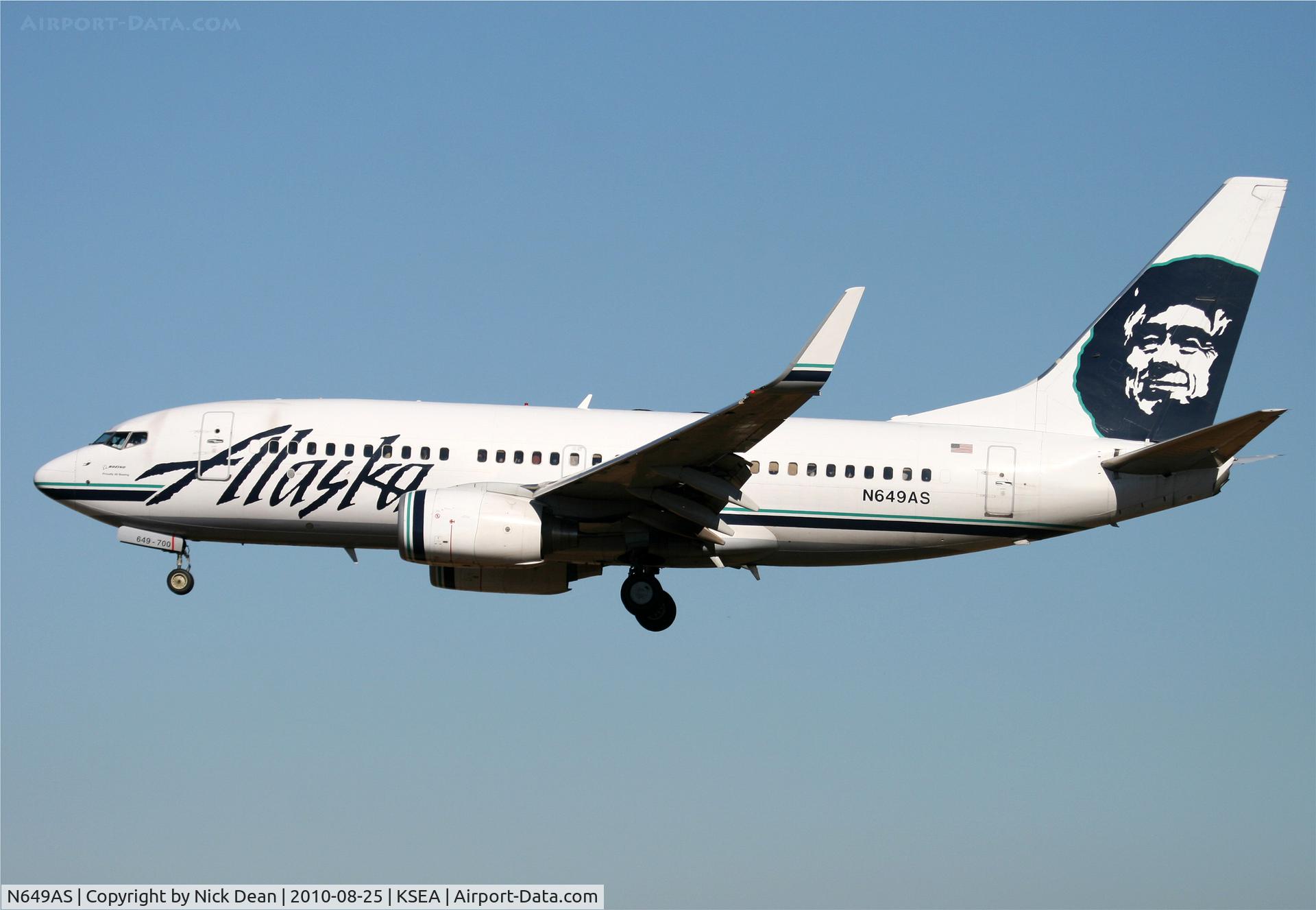 N649AS, 2003 Boeing 737-790 C/N 30663, KSEA
