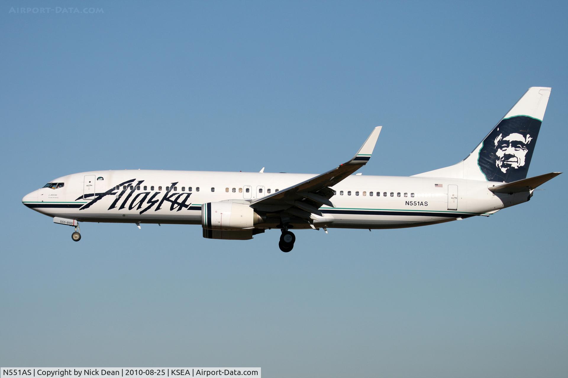 N551AS, 2006 Boeing 737-890 C/N 34593, KSEA