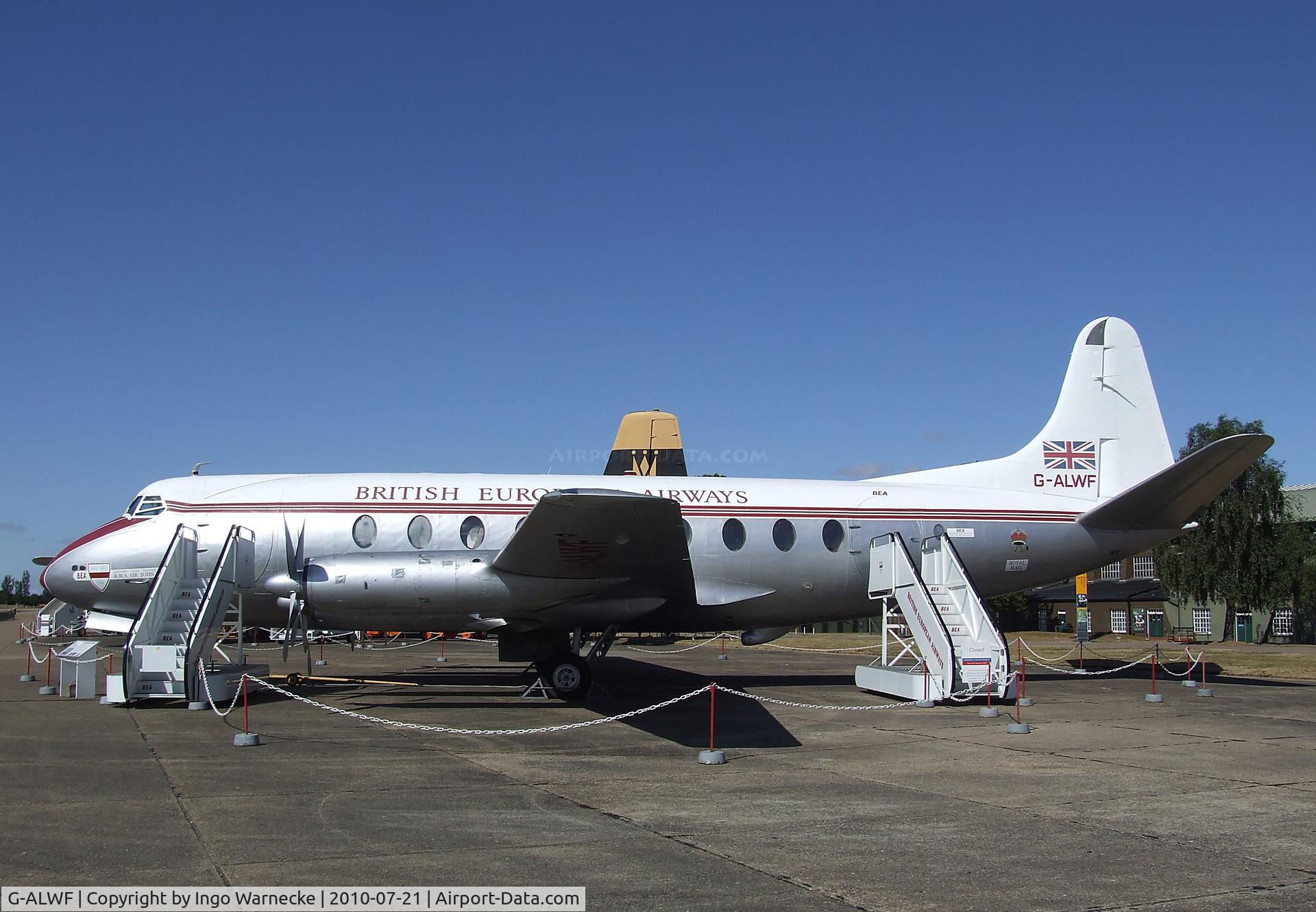 G-ALWF, 1952 Vickers Viscount 701 C/N 005, Vickers Viscount 701 at the Imperial War Museum, Duxford