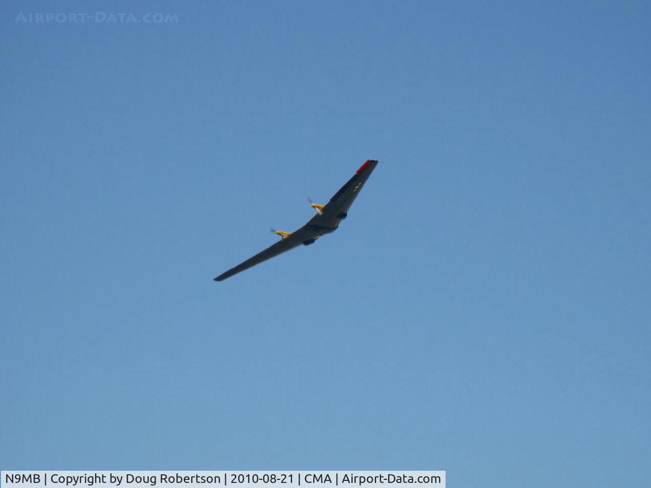 N9MB, 1945 Northrop N9M C/N 04, 1945 Northrop FLYING WING N9M, two Franklin XO-540-7 300 Hp each pushers