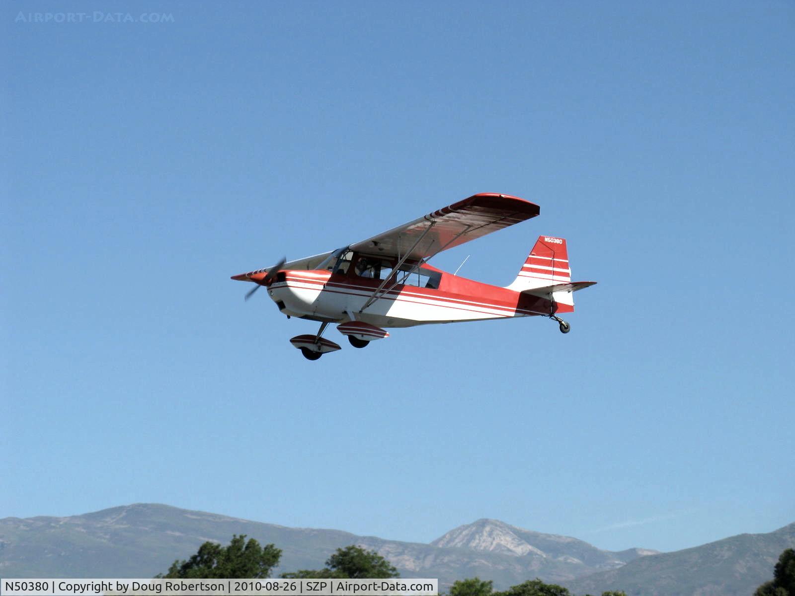 N50380, 1979 Bellanca 7ECA Citabria Citabria C/N 1291-79, 1979 Bellanca 7ECA CITABRIA, Lycoming O-235 115 Hp, on final Rwy 22