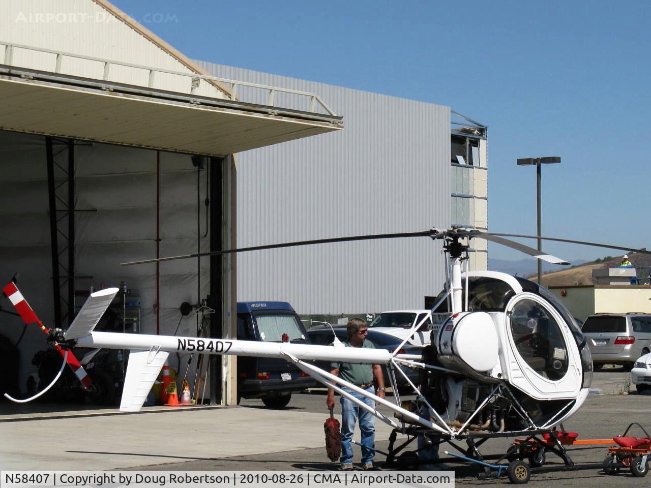 N58407, 1979 Hughes 269C C/N 1190846, 1979 Hughes 269C, Lycoming HIO-360-D1A 190 Hp at ORBIC Helicopters