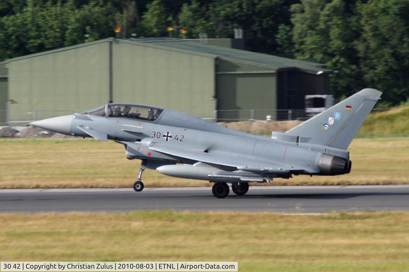 30 42, Eurofighter EF-2000 Typhoon T C/N GT015, German Airforce