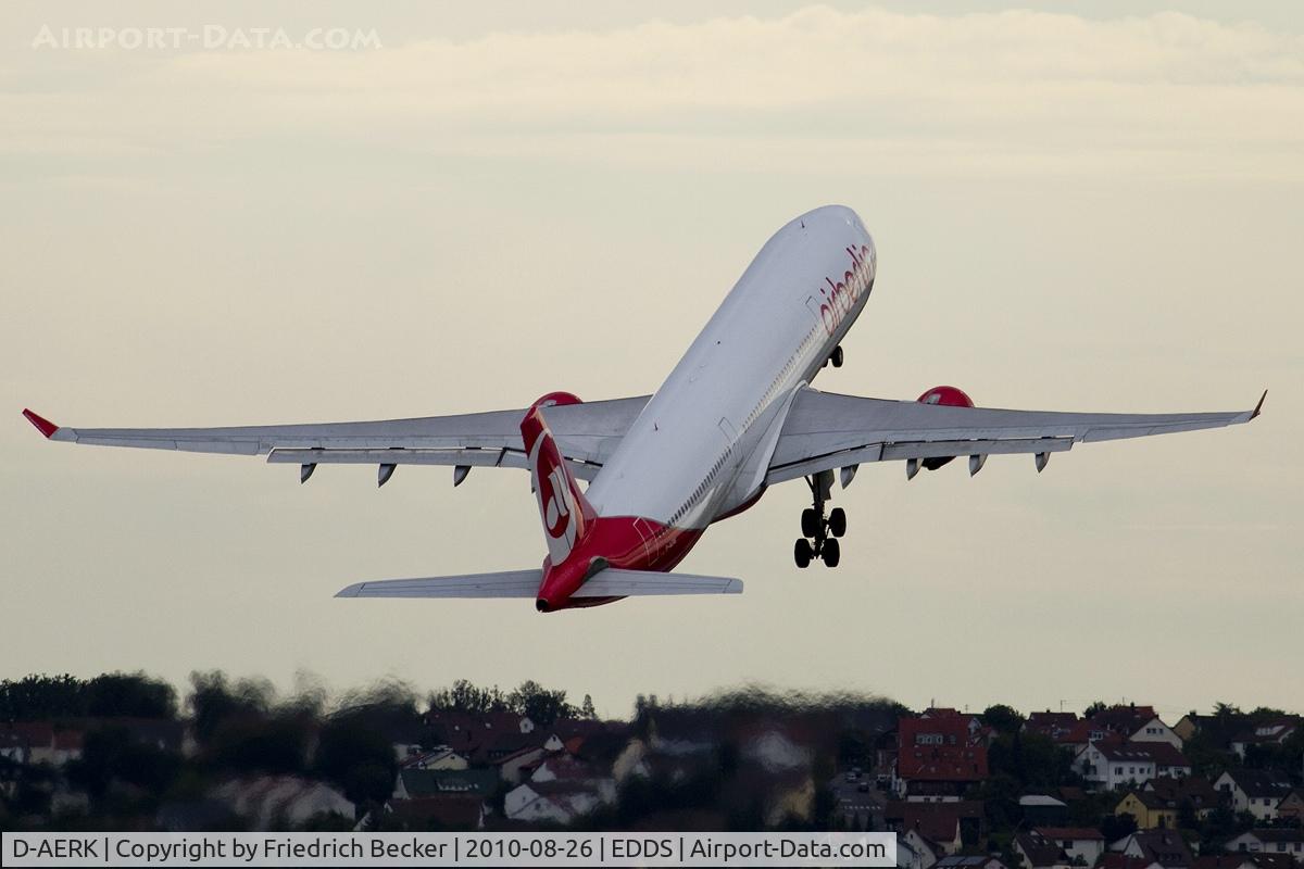 D-AERK, 1996 Airbus A330-322 C/N 120, departing westbound