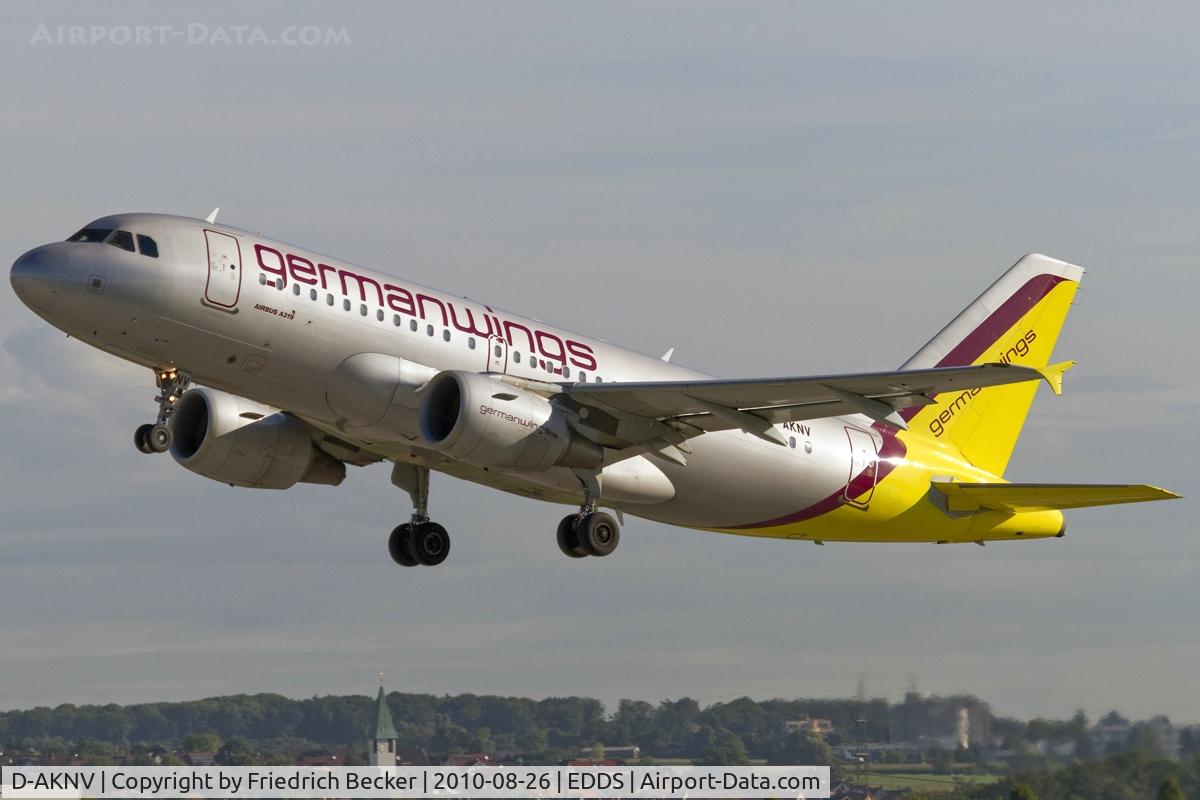 D-AKNV, 2005 Airbus A319-112 C/N 2632, westbound departure