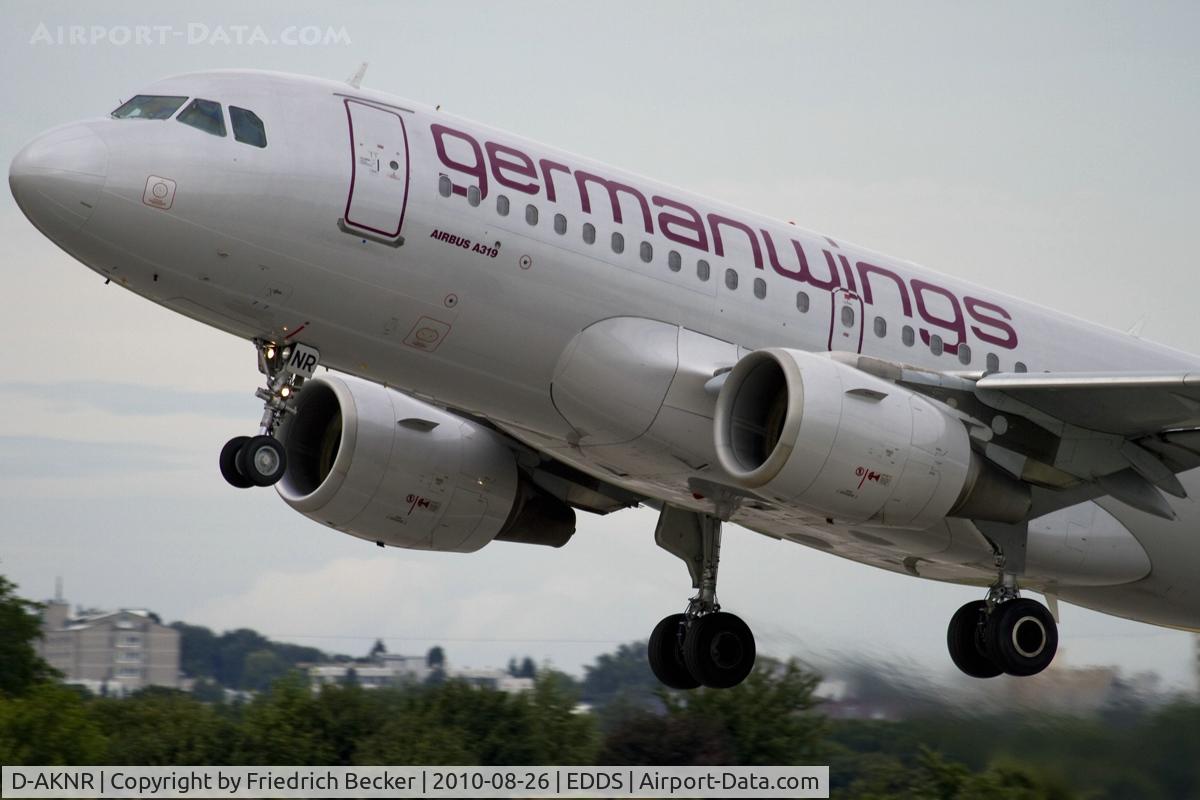 D-AKNR, 2000 Airbus A319-112 C/N 1209, departure