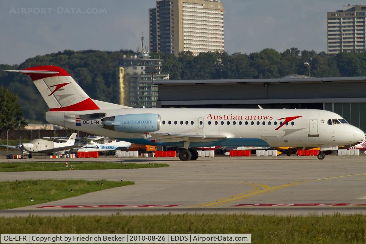 OE-LFR, 1996 Fokker 70 (F-28-0070) C/N 11572, taxying to the active