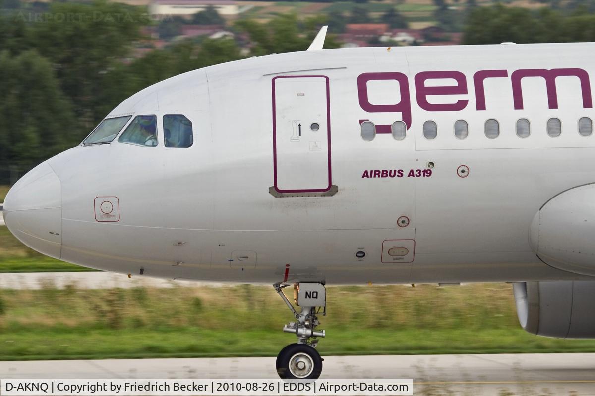 D-AKNQ, 2000 Airbus A319-112 C/N 1170, taxying to the active